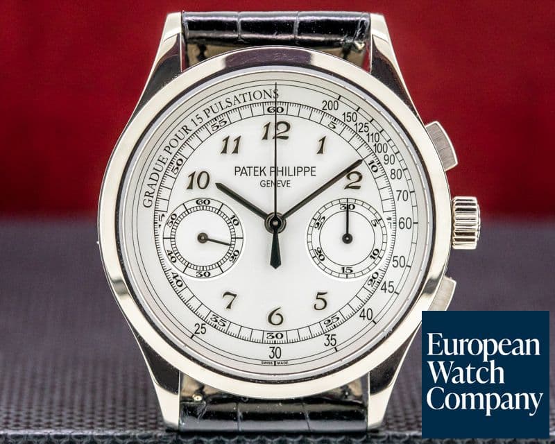 Image of Patek Philippe Chronograph 5170G 18K White Gold / Silver Pulsation 