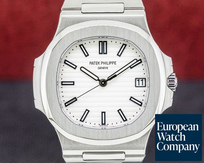 Image of Patek Philippe Jumbo Nautilus White Dial SS 2019