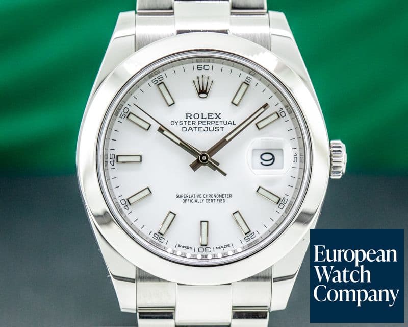 Image of Rolex Datejust 41 126300 Silver Stick Dial SS 