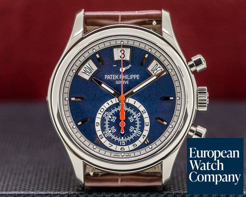Image of Patek Philippe Annual Calendar 5960/01G Chronograph White Gold Blue Dial 2020

