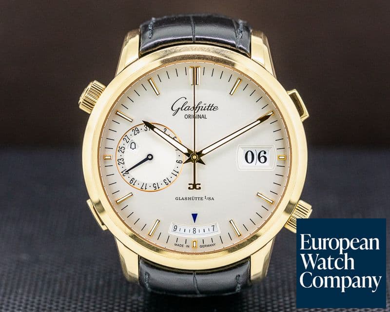 Image of Glashutte Original Senator Diary Rose Gold / Rose Gold Deployant