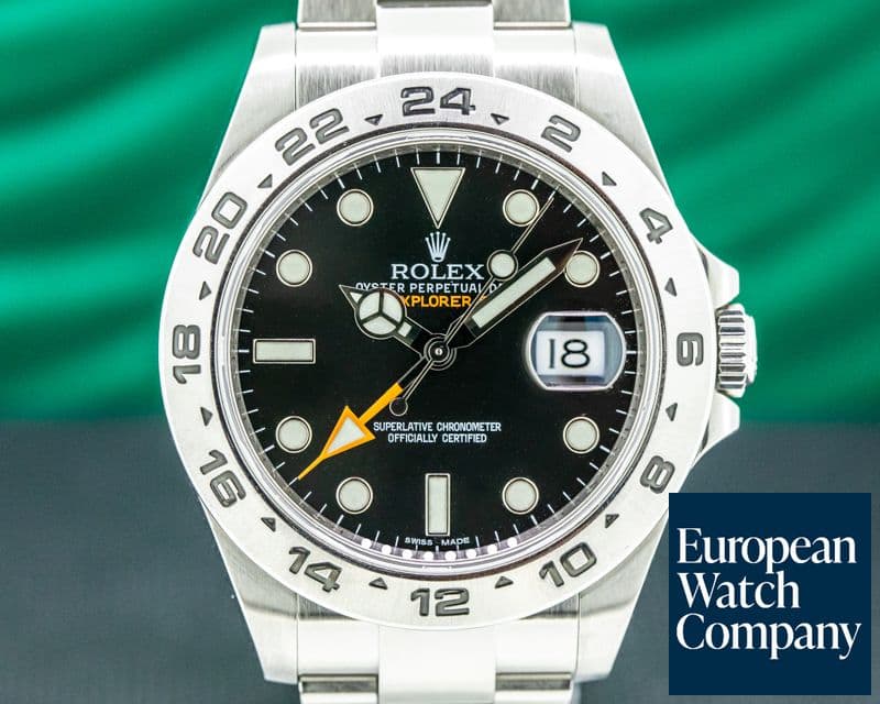 Image of Rolex Explorer II Black Dial SS / FULL SET 