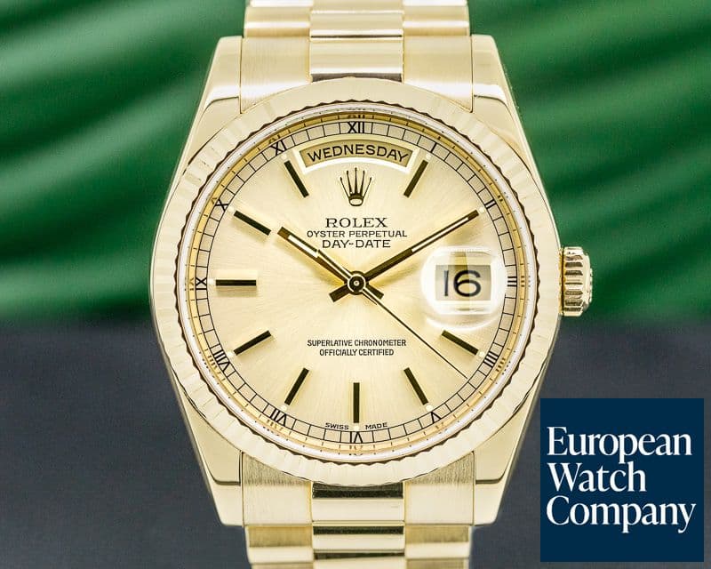 Image of Rolex Day Date President 118238 Champagne Dial 18K Yellow Gold 