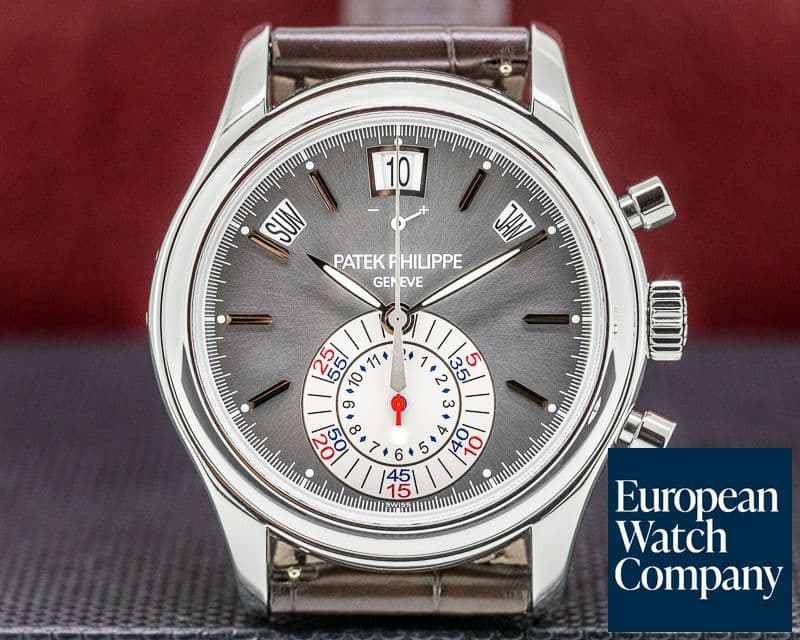 Image of Patek Philippe Annual Calendar 5960P Chronograph Platinum Grey Dial 
