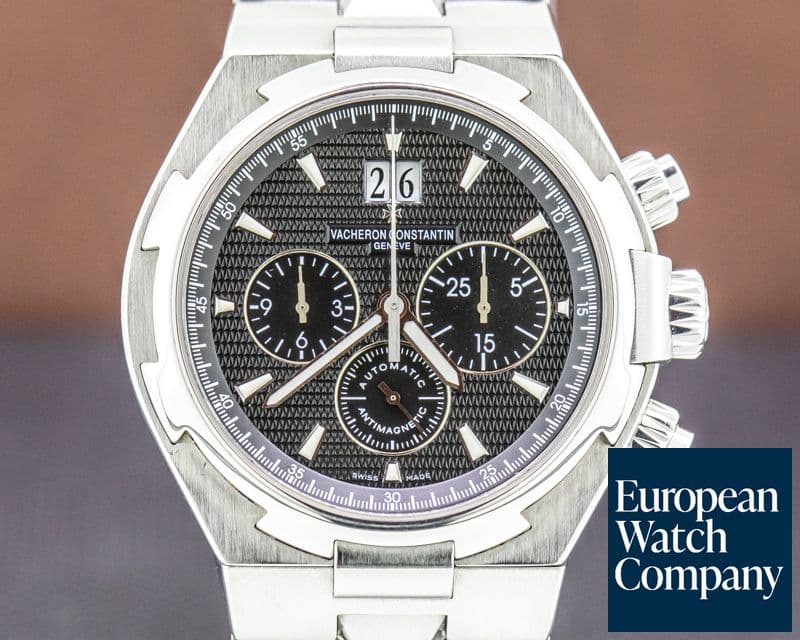 Image of Vacheron Constantin Overseas Chronograph Black Dial SS / SS 
