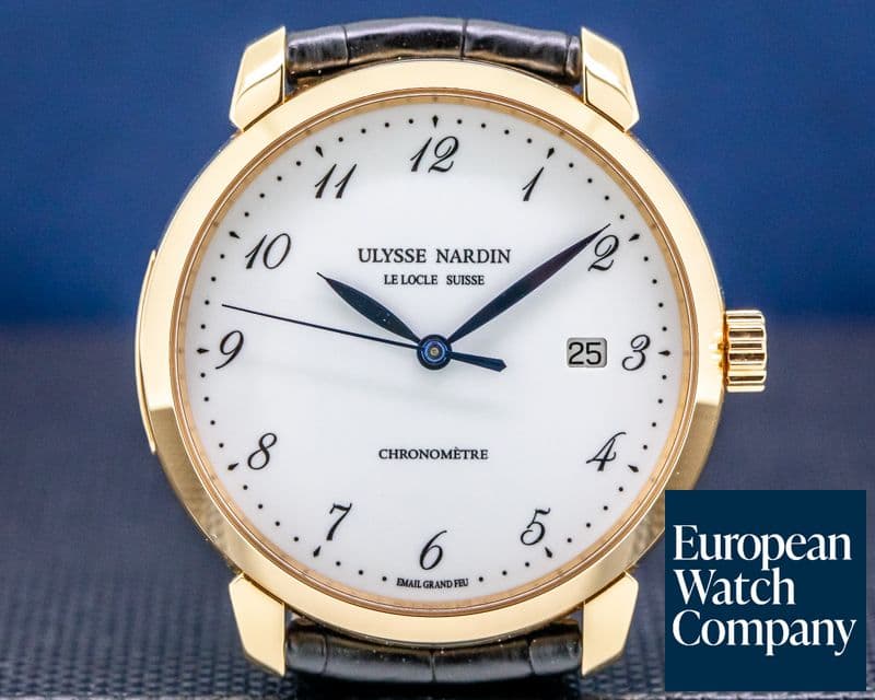 Image of Ulysse Nardin Classico Automatic Chronometre ENAMEL DIAL 18K Rose Gold 40MM