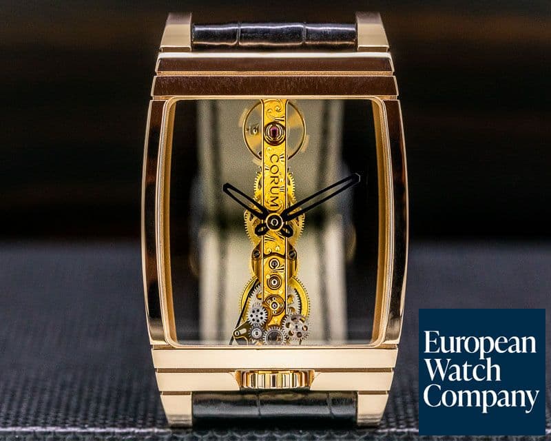 Image of Corum Golden Bridge 18K Rose Gold FULL SET
