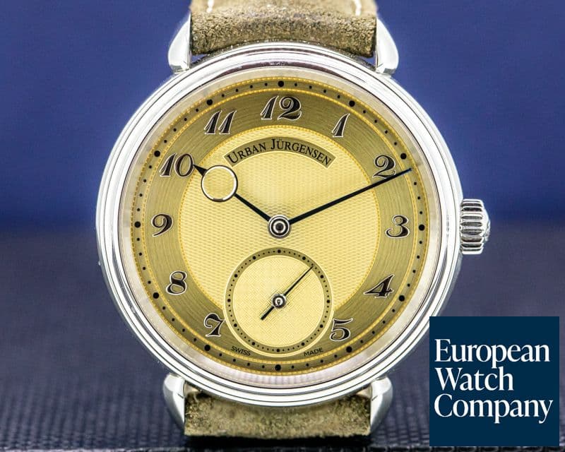 Image of Urban Jurgensen 1140L Stainless Steel Champagne Dial / Breguet Numerals LIMITED