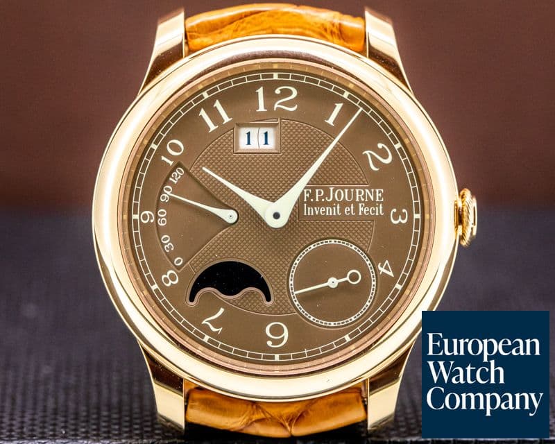 Image of F. P. Journe Octa Automatique Lune 18k Rose Gold HAVANA DIAL 