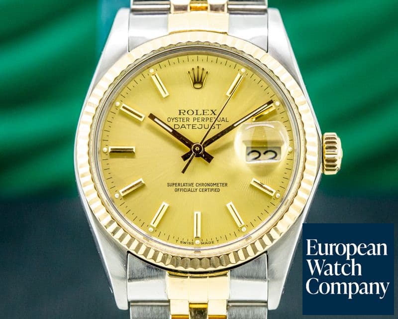 Image of Rolex Datejust Champagne Dial SS / 18K FULL SET 
