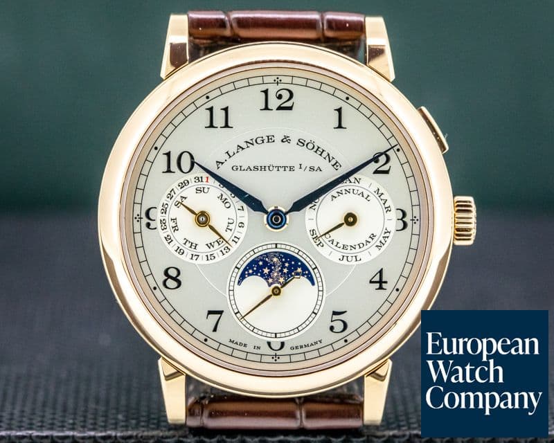 Image of A. Lange and Sohne 1815 Annual Calendar 238.032 18k Rose Gold FULL SET