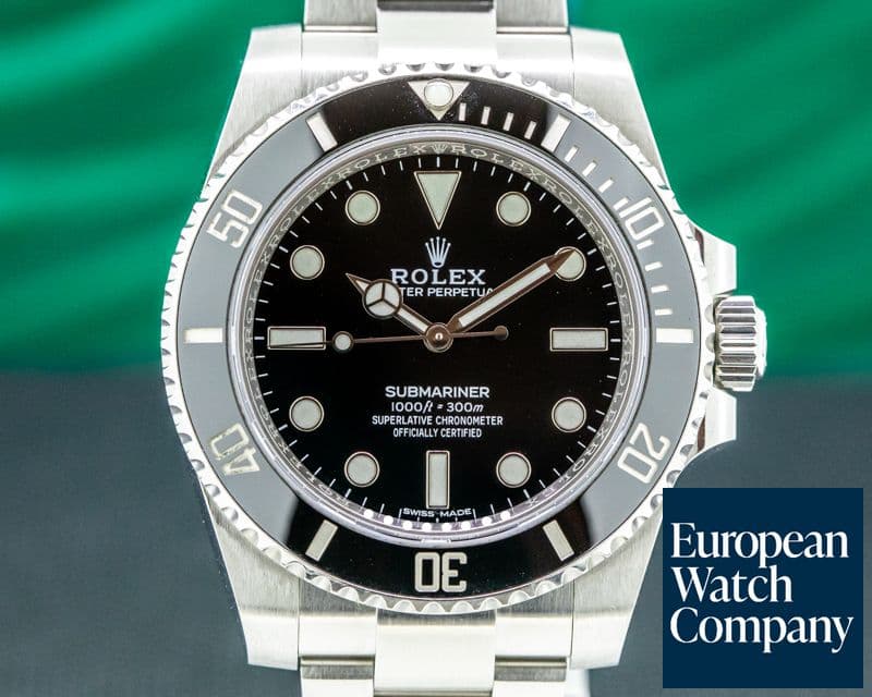 Image of Rolex Submariner 114060 No Date Ceramic Bezel SS 2018
