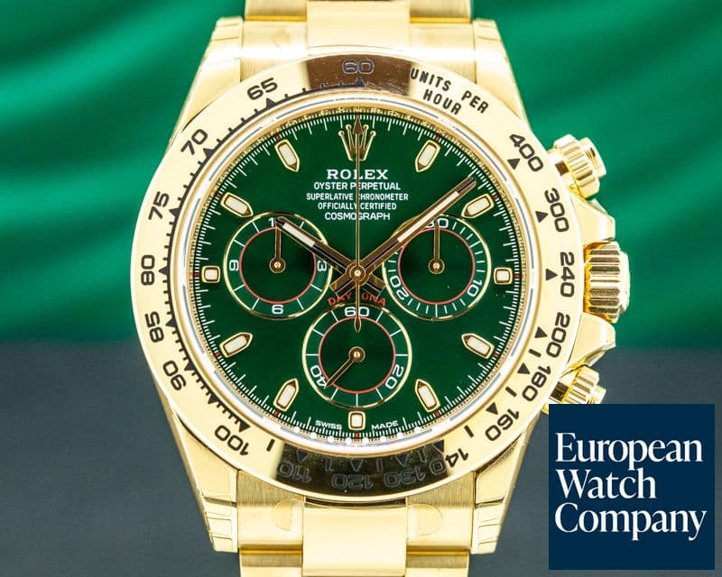 Image of Rolex Daytona 116508 18k Yellow Gold / Green Dial 2020 UNWORN