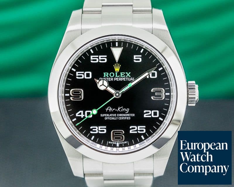 Image of Rolex Air King 116900 Black Dial SS 2020 UNWORN