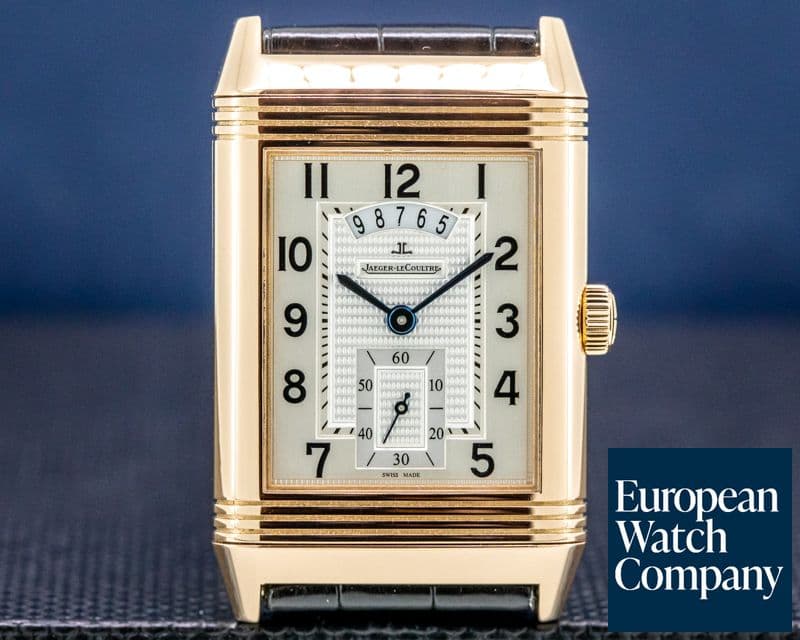 Image of Jaeger LeCoultre Grande Reverso Duo 18k Rose Gold / Rose Gold Deployant Buckle