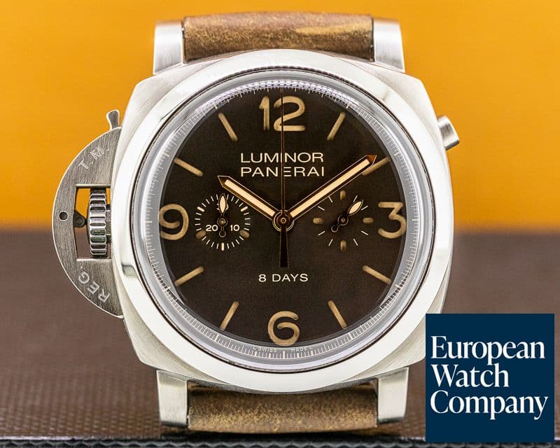 Image of Panerai Luminor 1950 Chrono Monopulsante Destro 8 Days Titanium LIMITED