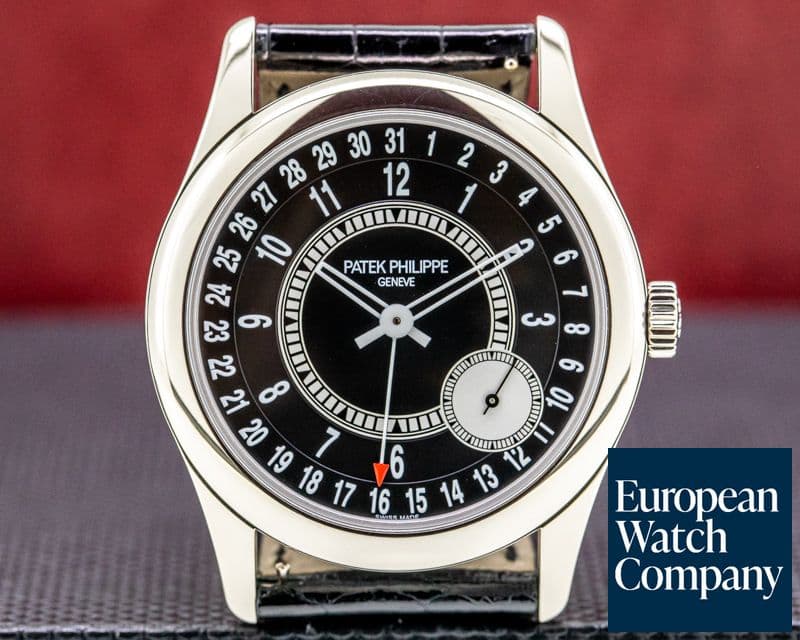 Image of Patek Philippe Calatrava Black Dial 18K White Gold / Deployant DISCONTINUED