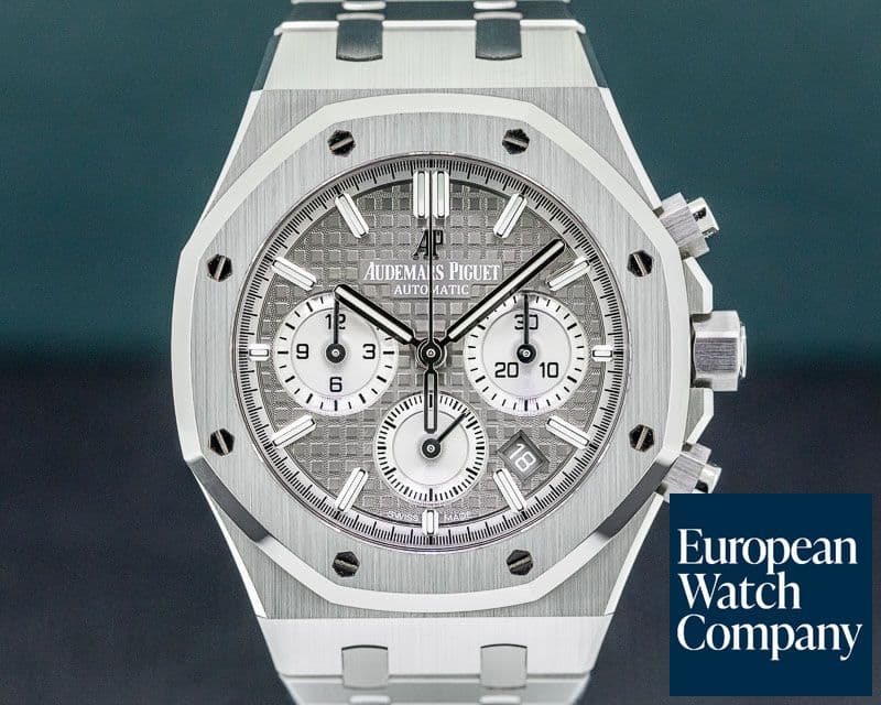 Image of Audemars Piguet Royal Oak Chronograph Ruthenium Dial SS 38MM UNWORN