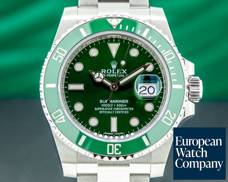 Image of Rolex Submariner "Hulk" Green Ceramic Bezel Green Dial SS UNWORN 2020
