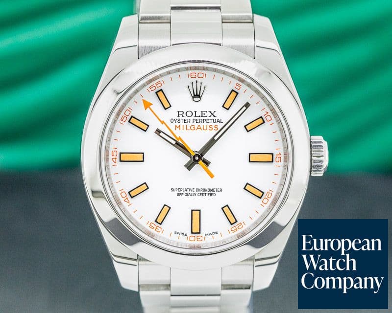 Image of Rolex Milgauss SS White Dial
