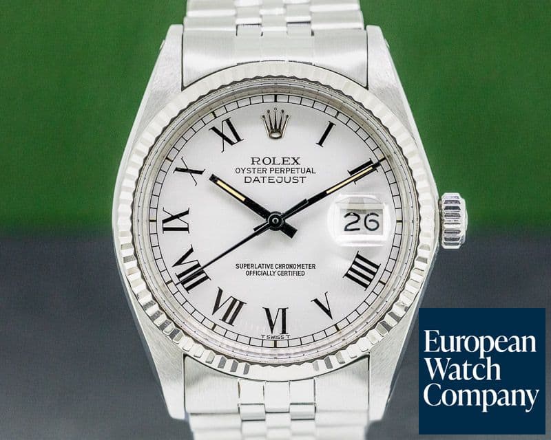 Image of Rolex Datejust Grey Buckley Dial 16014 SS Jubilee 
