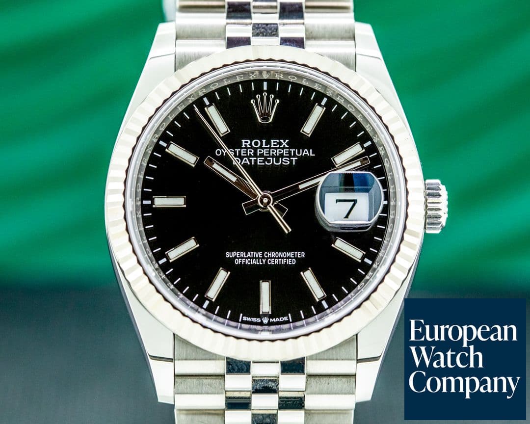 Image of Rolex Datejust Black Stick Dial / Jubilee Bracelet 2020 