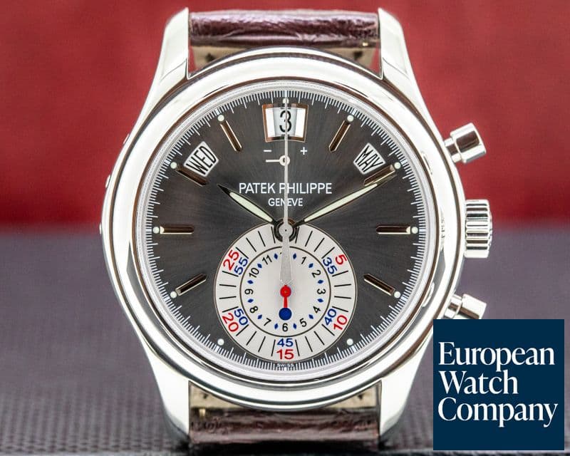 Image of Patek Philippe Annual Calendar 5960P Chronograph Platinum Grey Dial 
