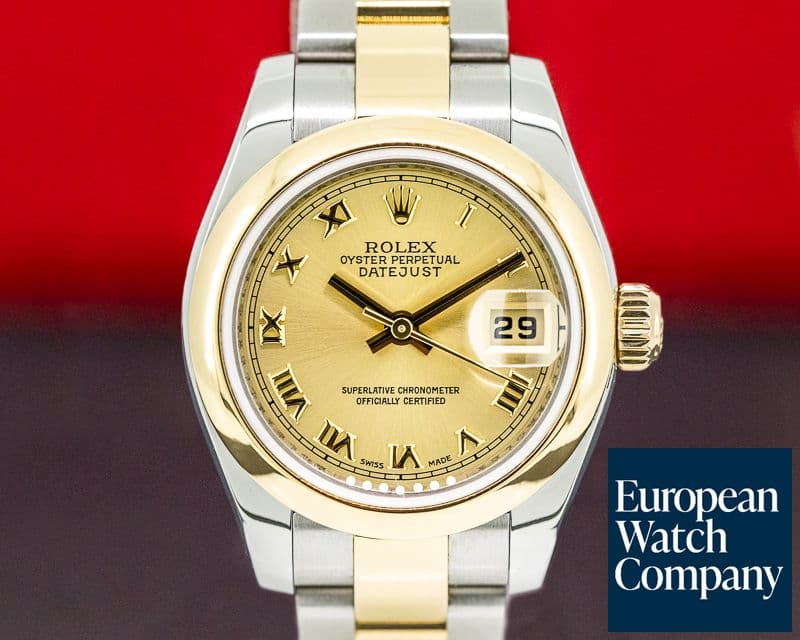 Image of Rolex Lady Datejust 18K / SS Oyster Champagne Arabic Dial