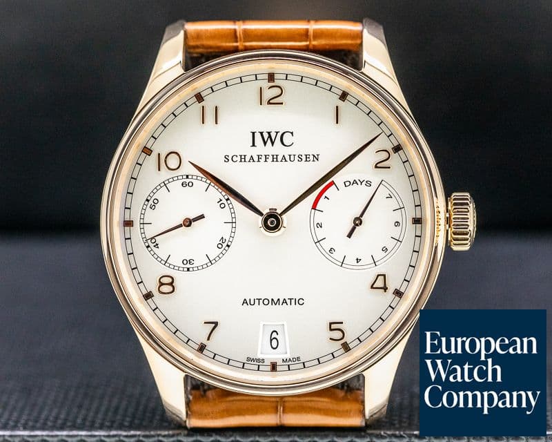 Image of IWC Portuguese 7 Day Automatic 18K Rose Gold 