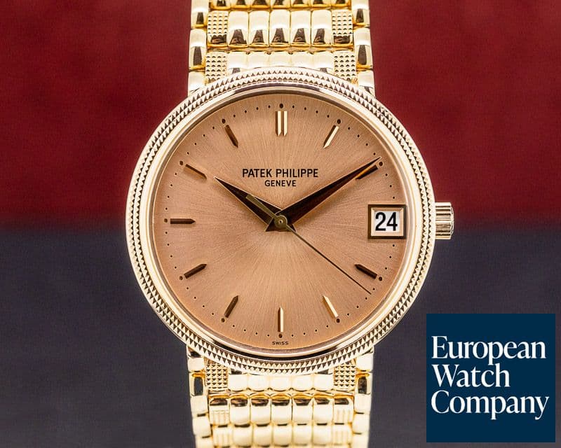 Image of Patek Philippe Calatrava 18K Rose Gold Automatic RARE BRACELET