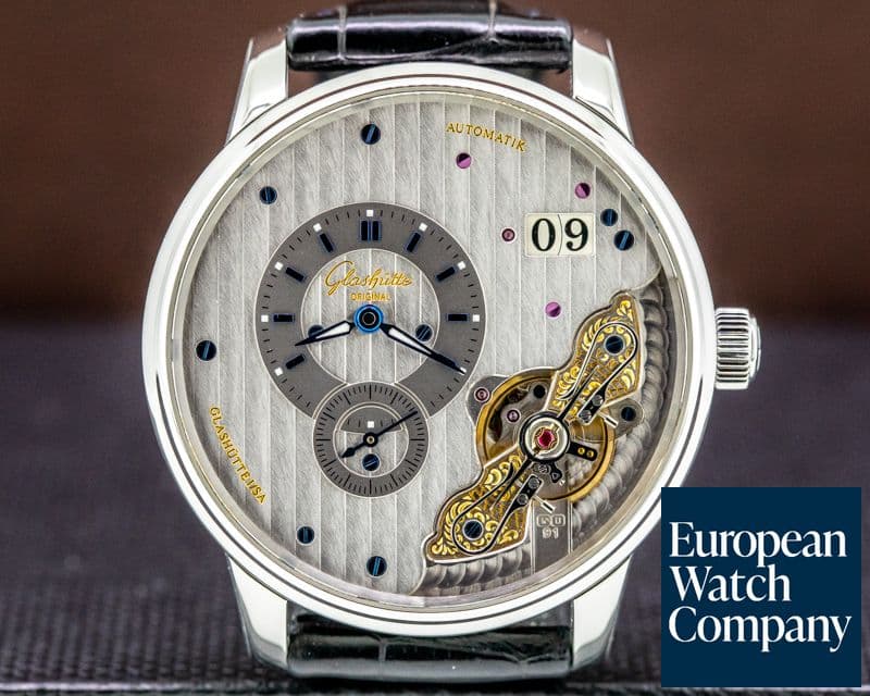 Image of Glashutte Original PanoMaticInverse SS Silver Dial 