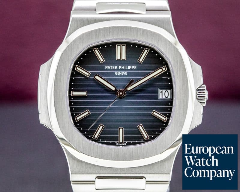 Image of Patek Philippe Jumbo Nautilus 5711 Blue Dial SS