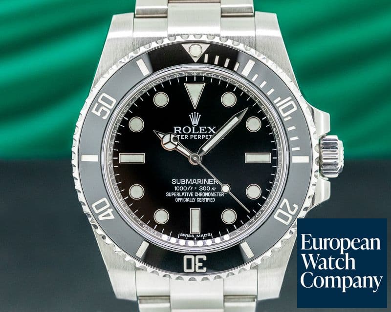 Image of Rolex Submariner 114060 No Date Ceramic Bezel SS 2016