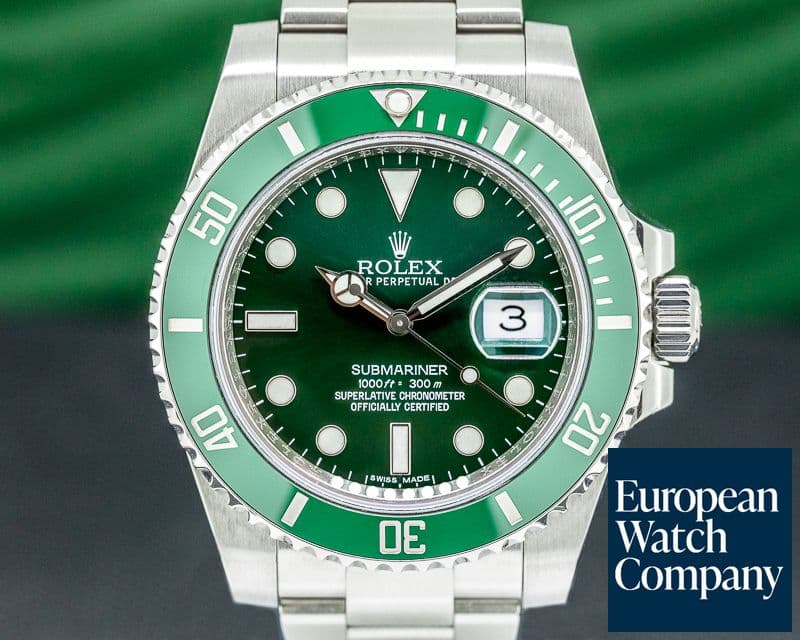 Image of Rolex Submariner "Hulk" Green Ceramic Bezel Green Dial SS