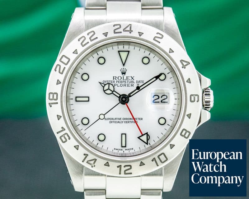 Image of Rolex Explorer II 16570 White Dial SS
