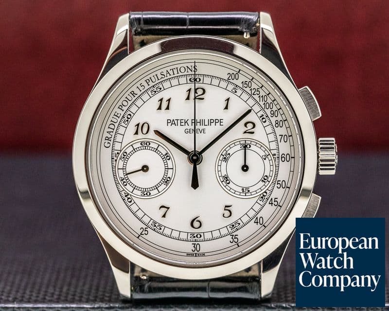 Image of Patek Philippe Chronograph 5170G 18K White Gold / Silver Pulsation 
