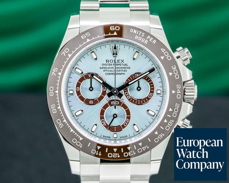 Image of Rolex Daytona 116506 Platinum Glacier Blue / Brown Ceramic UNWORN 2020