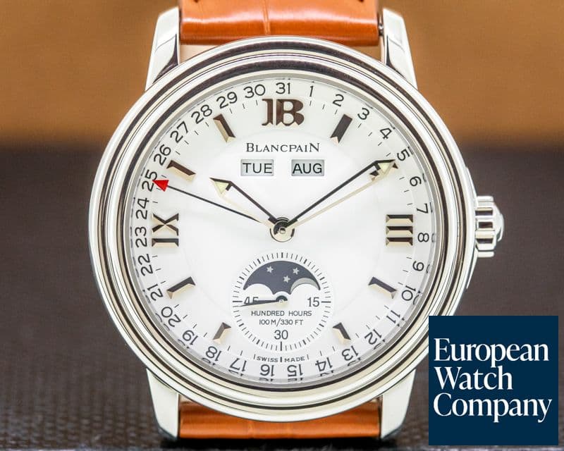 Image of Blancpain Triple Date Moon White Dial Steel 