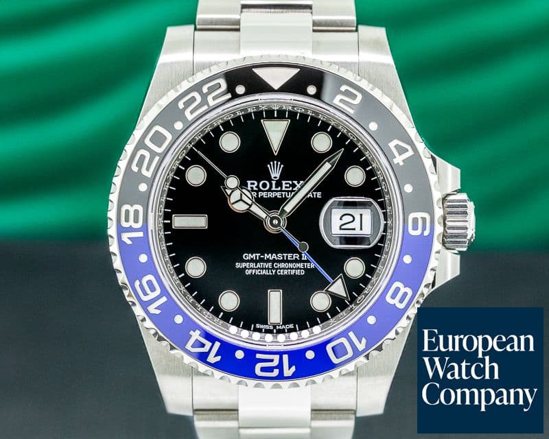 Image of Rolex GMT Master II Ceramic Black & Blue "Batman" SS 