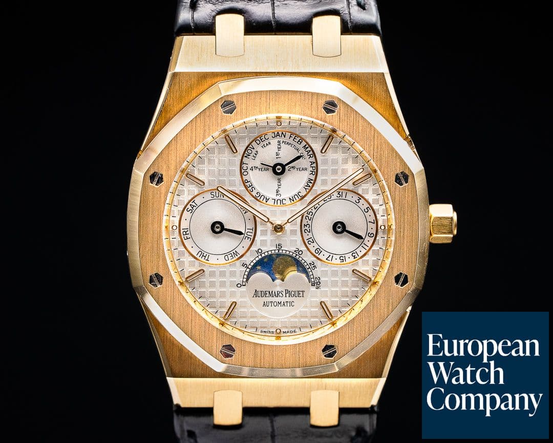 Image of Audemars Piguet Royal Oak 26252OR Perpetual Calendar Rose Gold White Dial NICE