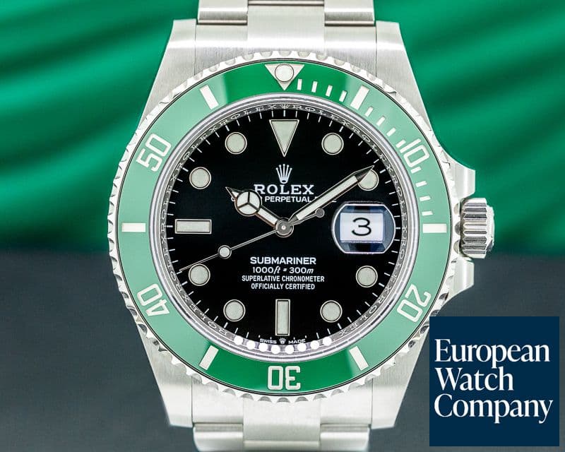 Image of Rolex Submariner Date 126610LV Kermit GREEN Ceramic Bezel 41MM UNWORN