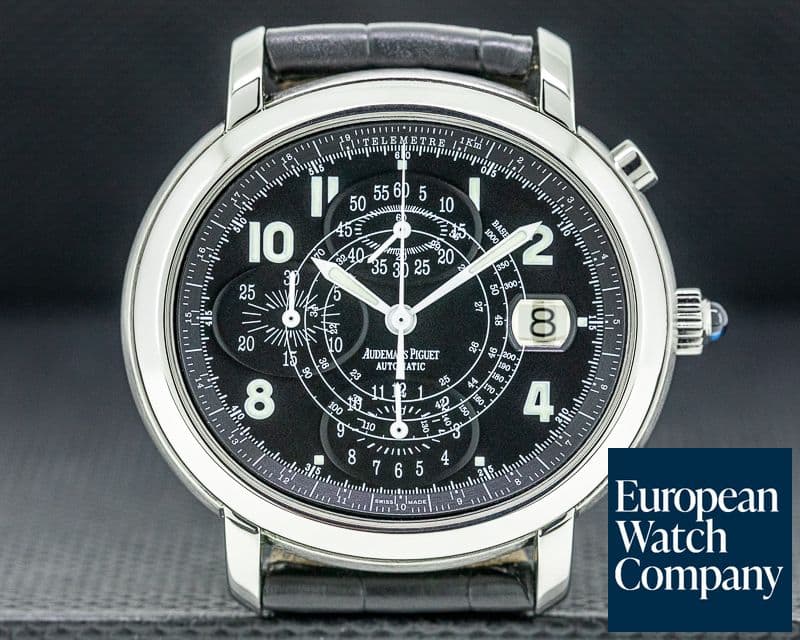 Image of Audemars Piguet Millenary Chronograph Steel Black Luminous Dial