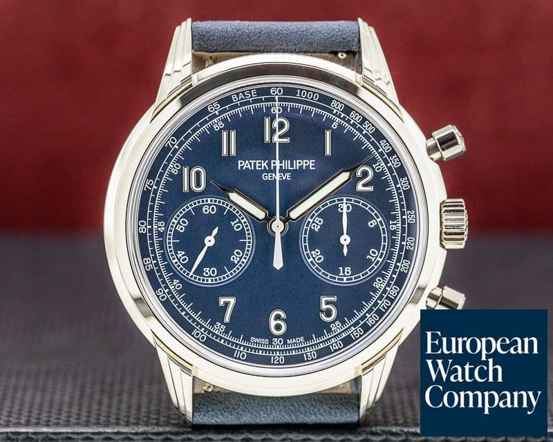 Image of Patek Philippe Chronograph 5172G 18K White Gold Blue Dial UNWORN