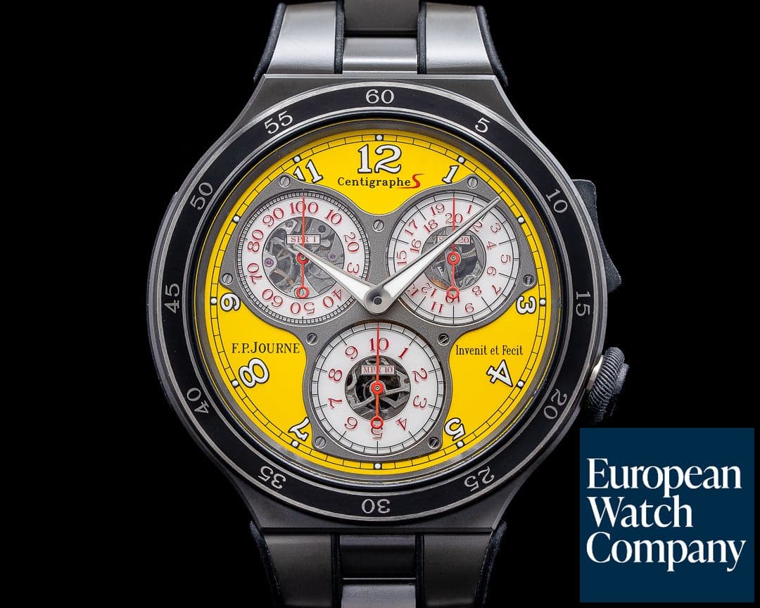 Image of F. P. Journe Centigraphe CTS2 LineSport Titanium Yellow Dial 2020 