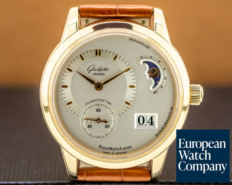Image of Glashutte Original Panomatic Lunar 18K Rose Gold