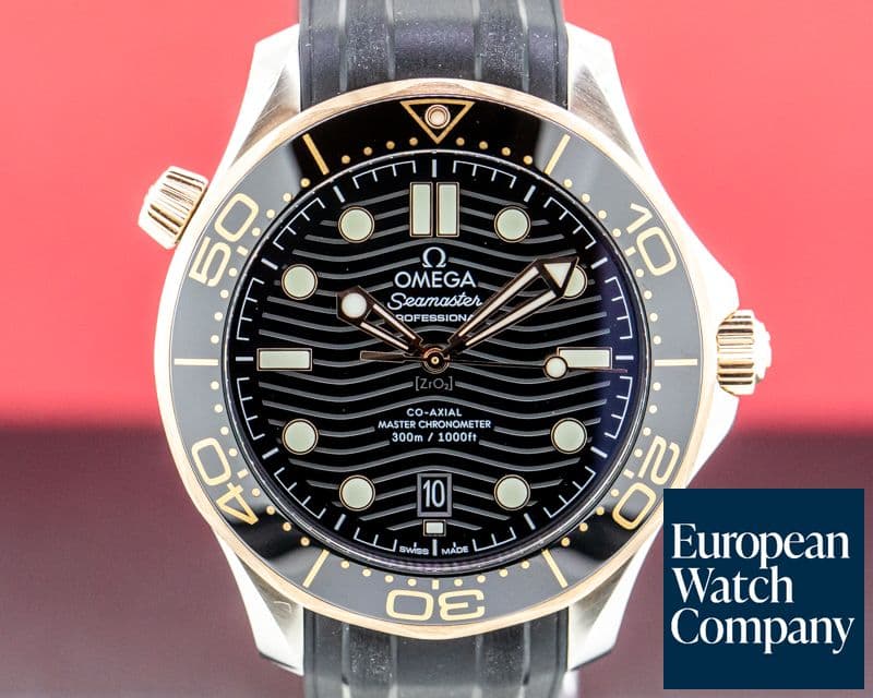 Image of Omega Seamaster Diver 300M Black SS / 18k Rose Gold