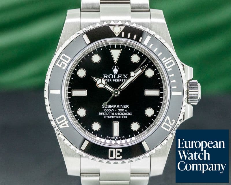 Image of Rolex Submariner 114060 No Date Ceramic Bezel SS