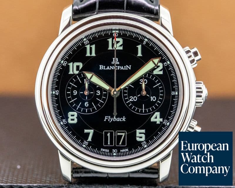 Image of Blancpain Flyback Chronograph Big Date SS Black Dial 40MM