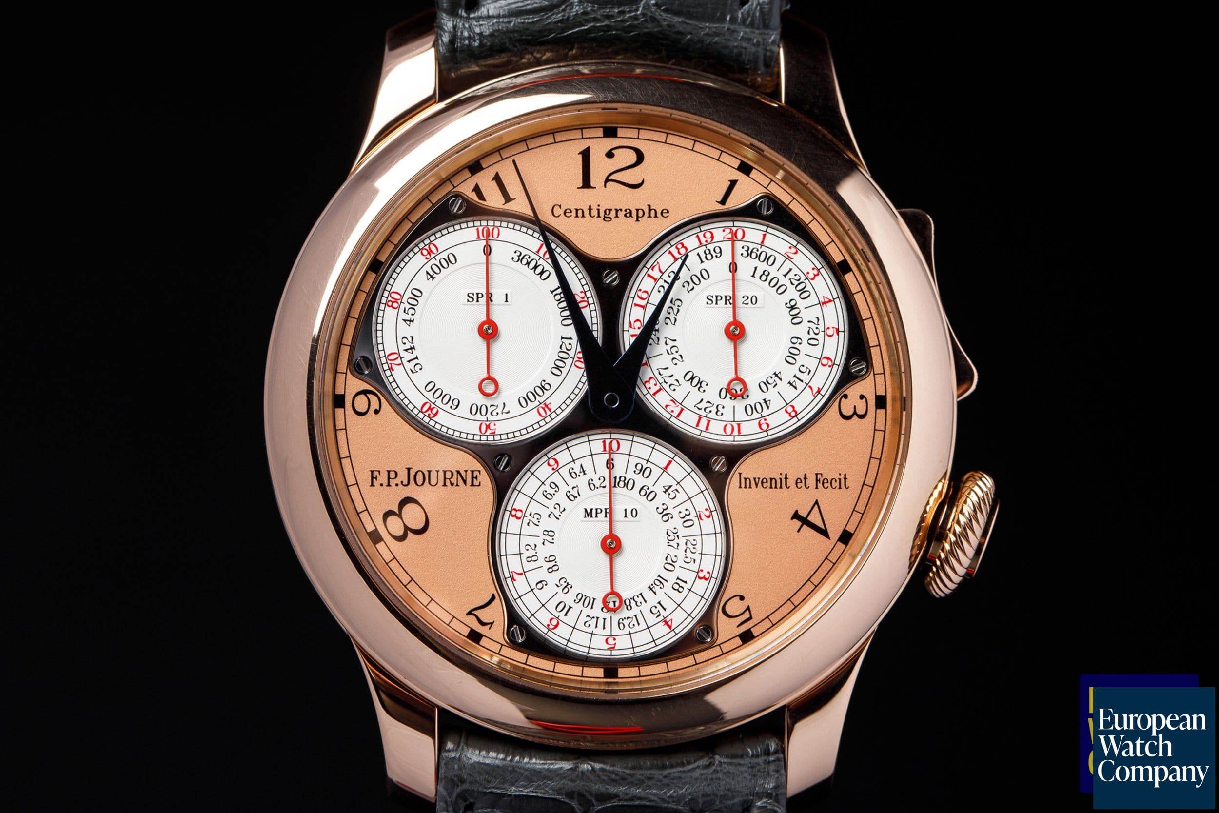 Image of F. P. Journe Centigraphe Souverain 18K Rose Gold Rose Dial 