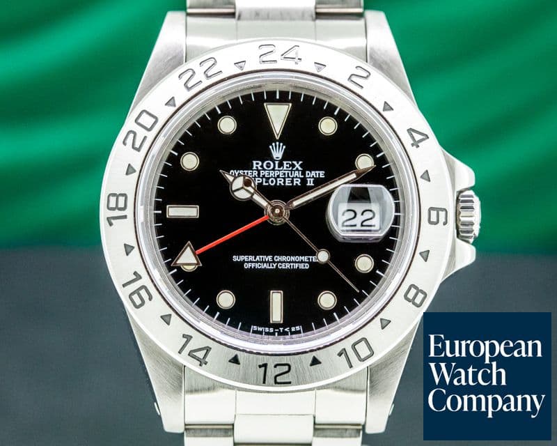 Image of Rolex Explorer II 16570 Black Dial COMPLETE
